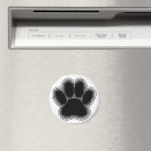 Aimant Chien Paw Avec Plan (In Situ (Lave-vaisselle))
