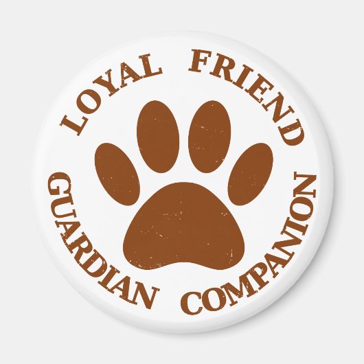 Aimant Chien Paw Loyal Friend (Devant)