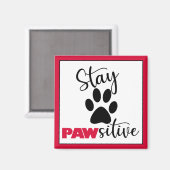 Aimant Chien Paw Motivation Pun (Recto/Verso)