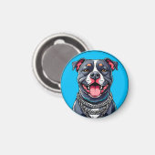 Aimant Chien Pitbull (Recto/Verso)
