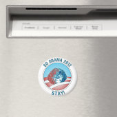 Aimant Chien Pro-Bo Obama 2012 (In Situ (Lave-vaisselle))