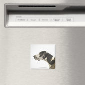Aimant Chien sur blanc 11 (In Situ (Lave-vaisselle))