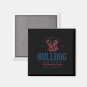 Aimant Chien-taureau anglais Vintage (Recto/Verso)
