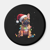 Aimant Chien-taureaux français Père Noël Chien-taureaux f (Devant)