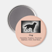 Aimant Chien Totem Animal Spirit Signification (Recto/Verso)