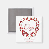 Aimant Chien véritable amour (Recto/Verso)