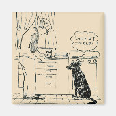 Aimant Chien vieillissant (Devant)