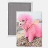 Aimant chienne rose (Recto/Verso)