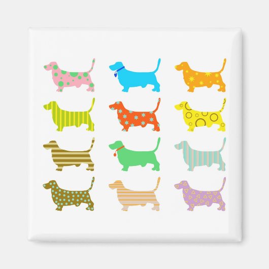 Aimant chiens à pattes (Devant)