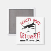 Aimant Chiens Agility Se Débarrassent (Recto/Verso)