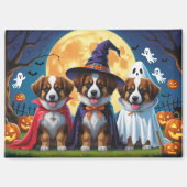 Aimant Chiens bergers belges Citrouille Halloween Funny (Recto)