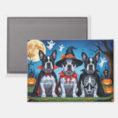 Aimant Chiens Cane Corso Citrouille Halloween Drôle (Recto/Verso)