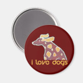 Aimant chiens d'amour (Recto/Verso)