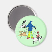 Aimant Chiens de Flyball (Recto/Verso)