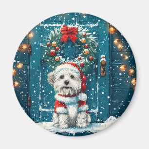 Aimant Chiens de Noël Chih Tzu