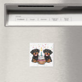 Aimant Chiens de Rotweiler d'anniversaire (In Situ (Lave-vaisselle))