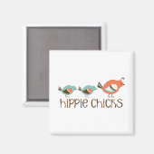 Aimant Chiens d'Hippie (Recto/Verso)