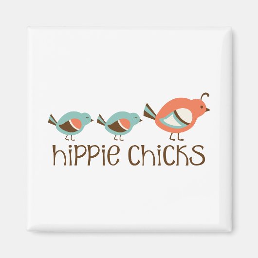 Aimant Chiens d'Hippie (Devant)
