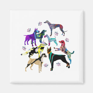 Aimant Chiens et pattes