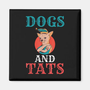 Aimant Chiens Et Tats Encre Tatoueur De Tatouage