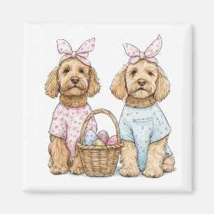 Aimant Chiens Goldendoodle de Pâques