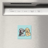 Aimant Chiens Mignons Mèmes (In Situ (Lave-vaisselle))