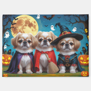 Aimant Chiens Pekingese Citrouille Halloween drôle