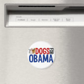 Aimant Chiens pour Obama (In Situ (Lave-vaisselle))