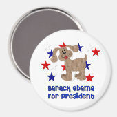 Aimant Chiens Pour Obama (Recto/Verso)