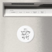 Aimant Chiens Wine Love Happiness Citation Funky Hand Let (In Situ (Lave-vaisselle))