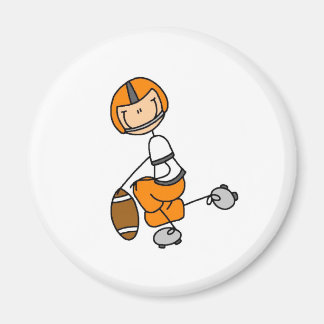 Aimant Chiffre de football Orange Tshirts et cadeaux