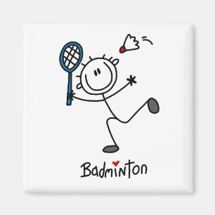 Aimant Chiffre masculin de base badminton de bâton