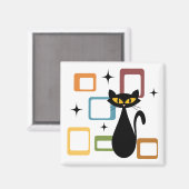 Aimant Chiffre noir du milieu du siècle (Recto/Verso)