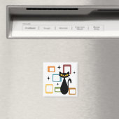 Aimant Chiffre noir du milieu du siècle (In Situ (Lave-vaisselle))