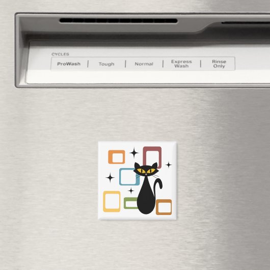 Aimant Chiffre noir du milieu du siècle (In Situ (Lave-vaisselle))