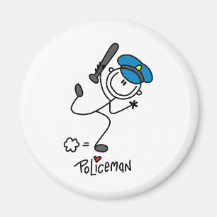 Aimant Chiffre policier de bâton