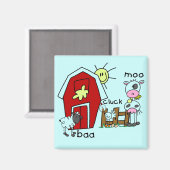 Aimant Chiffre T-shirts et cadeaux de bâton d'animaux de (Recto/Verso)