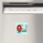 Aimant Chiffre T-shirts et cadeaux de bâton d'animaux de (In Situ (Lave-vaisselle))