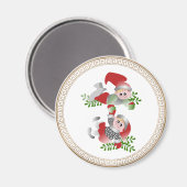 Aimant Chiffres de Noël danois (Recto/Verso)