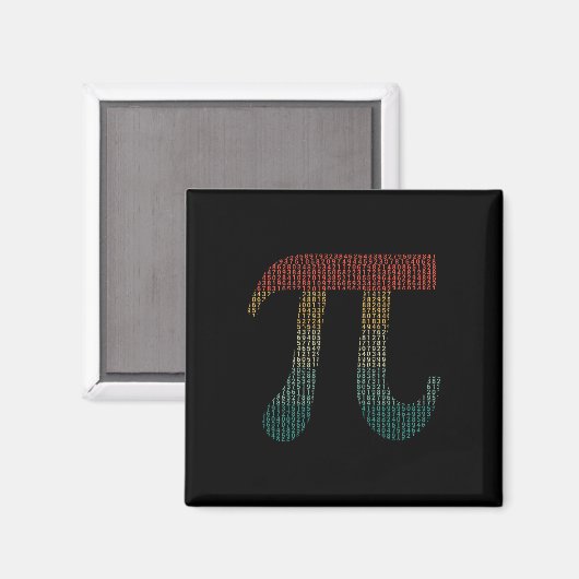 Aimant Chiffres De Pi Dans Les Numéros De Code Source Pi (Recto/Verso)