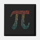 Aimant Chiffres De Pi Dans Les Numéros De Code Source Pi  (Devant)