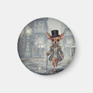 Aimant Chihuahua About Town In Paris