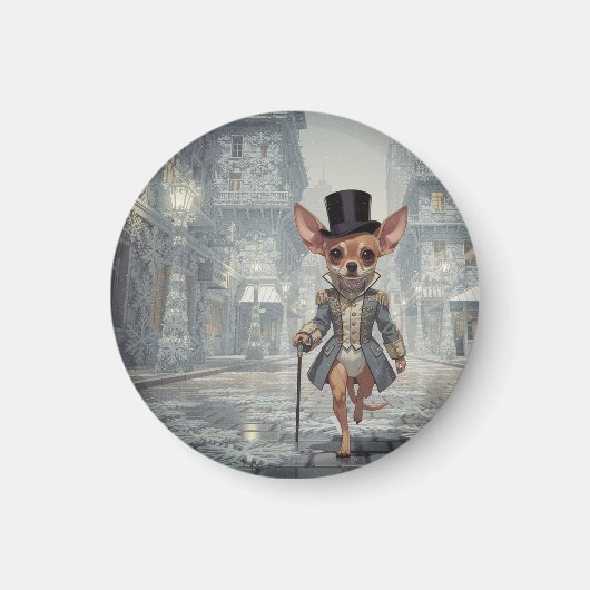 Aimant Chihuahua About Town In Paris (Devant)