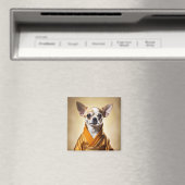 Aimant Chihuahua bouddhiste (In Situ (Lave-vaisselle))
