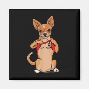 Aimant Chihuahua Chien Tattoo J'aime maman mignonne Chien