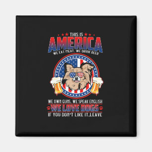 Aimant Chihuahua Chig Cette 4 juillet Américaine