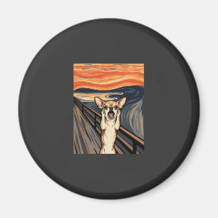 Aimant Chihuahua Cri Expressionniste Art de Chien_1