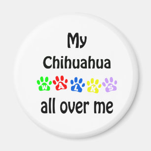 Aimant Chihuahua marche design