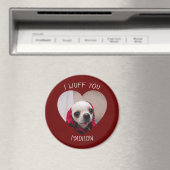 Aimant Chihuahua mignon wua vous aimez Saint Valentin pho (In Situ (Lave-vaisselle))