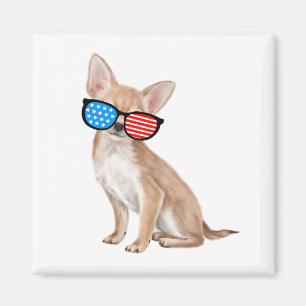 Aimant Chihuahua patriotique